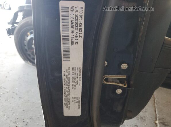 2C3CDXKG1PH644153 2023 DODGE CHARGER Black Widok naklejki z numerem VIN