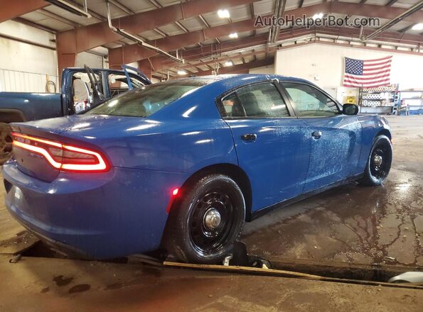 2C3CDXKTXLH186801 2020 DODGE CHARGER Blue Tył prawy