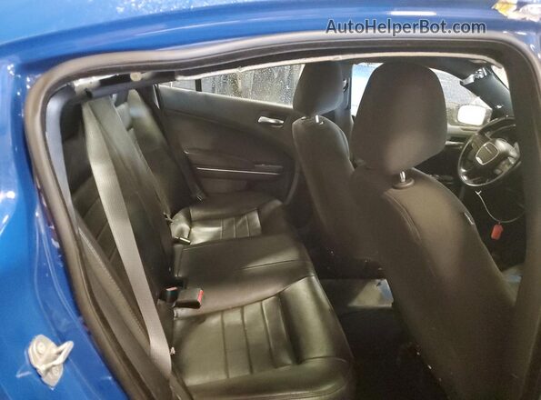 2C3CDXKTXLH186801 2020 DODGE CHARGER Blue Widok tylnych siedzeń