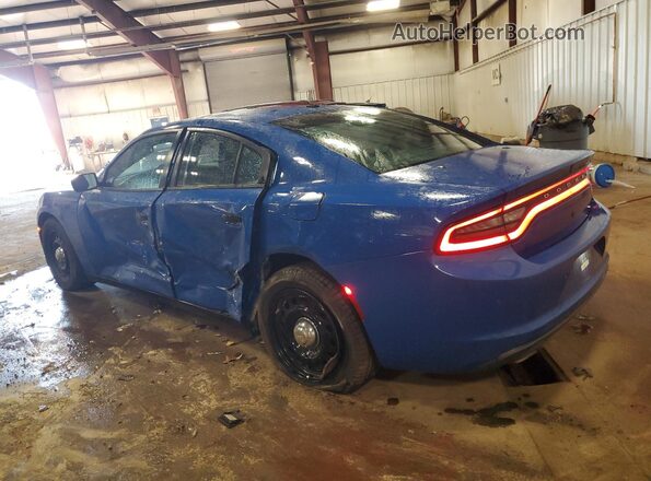 2C3CDXKTXLH186801 2020 DODGE CHARGER Blue Tył lewy