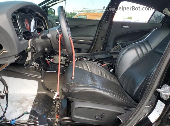 2C3CDXL97JH293854 2018 DODGE CHARGER Black Вид салону спереду