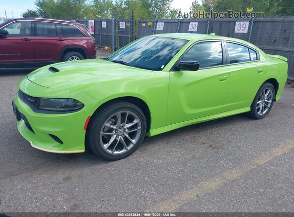 2C3CDXMG8PH707374 2023 DODGE CHARGER Green Front left