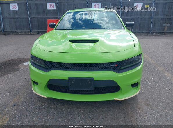2C3CDXMG8PH707374 2023 DODGE CHARGER Green Instrument cluster view