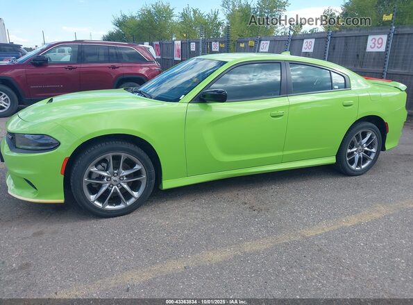 2C3CDXMG8PH707374 2023 DODGE CHARGER Green 360 interior view