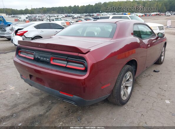 2C3CDZAG1MH615826 2021 DODGE CHALLENGER Maroon Задня права чверть