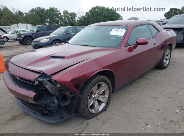 2C3CDZAG1MH615826 2021 DODGE CHALLENGER Maroon Передня ліва чверть
