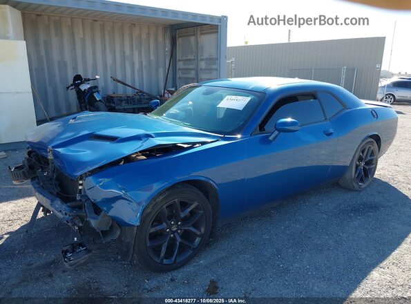 2C3CDZAG6LH173799 2020 DODGE CHALLENGER Blue წინა მარცხენა ხედი სამი მეოთხედიდან