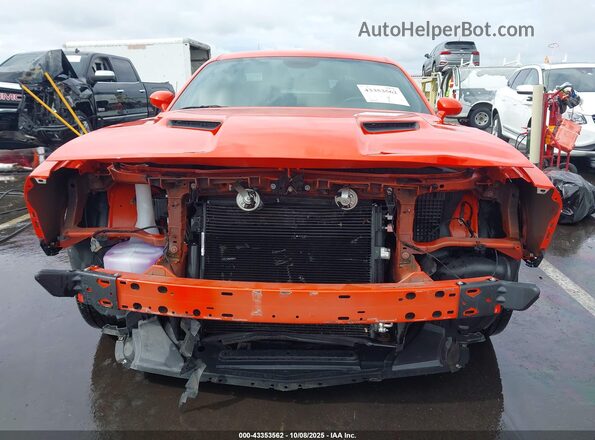 2C3CDZAGXNH140324 2022 DODGE CHALLENGER Оранжевый Вид задней части салона