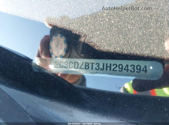 2C3CDZBT3JH294394 2018 DODGE CHALLENGER Белый 