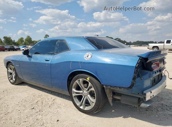 2C3CDZBT9LH206810 2020 DODGE CHALLENGER Синий Задняя левая четверть