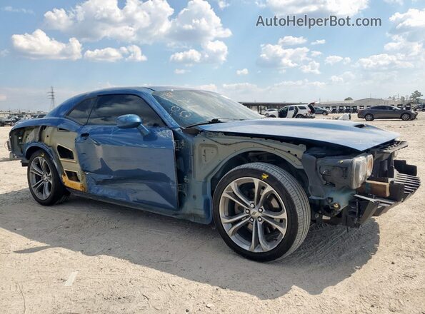 2C3CDZBT9LH206810 2020 DODGE CHALLENGER Синий Передняя правая четверть