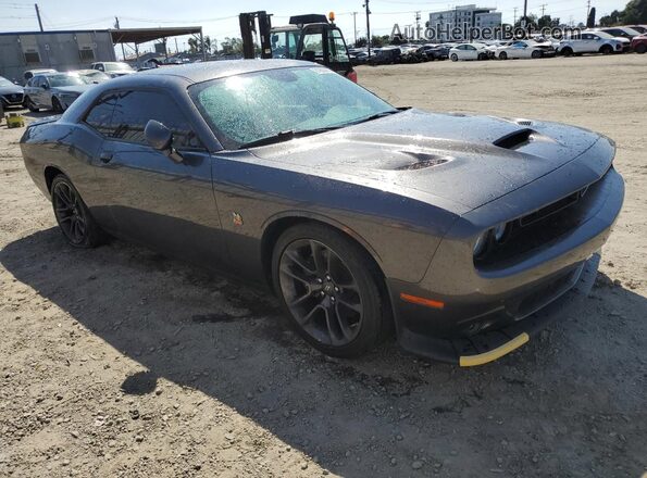 2C3CDZFJ3LH103696 2020 DODGE CHALLENGER Серый Передняя правая четверть