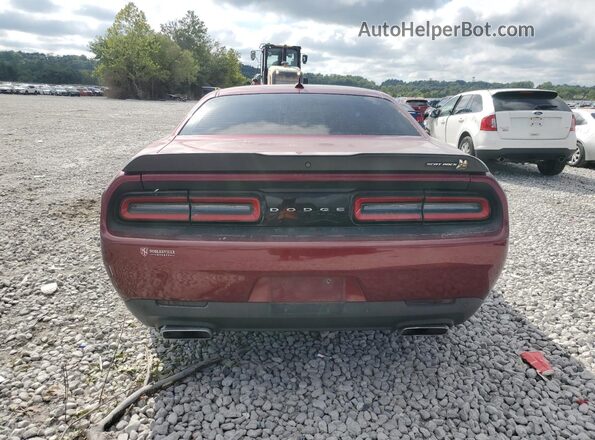 2C3CDZFJ4LH103979 2020 DODGE CHALLENGER Burgundy უკანა ხედი