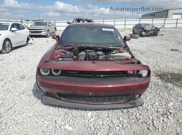 2C3CDZFJ4LH103979 2020 DODGE CHALLENGER Burgundy წინა ხედი