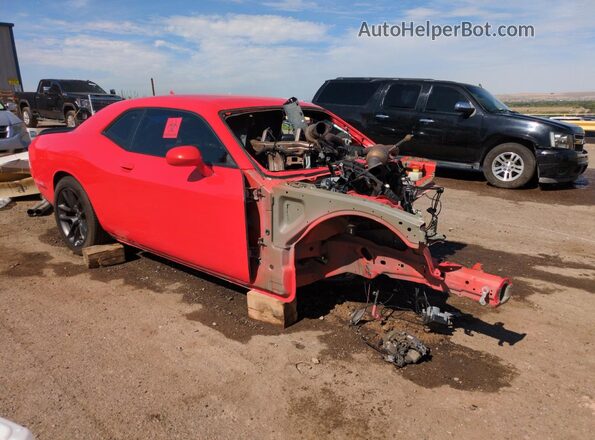 2C3CDZFJ8LH218312 2020 DODGE CHALLENGER Оранжевый Передняя правая четверть