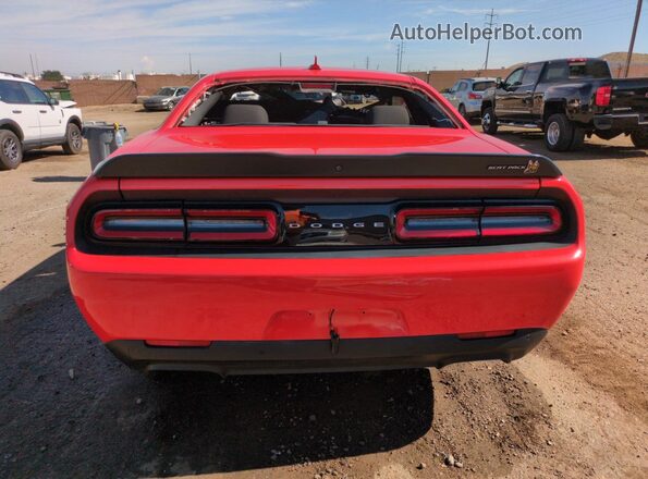 2C3CDZFJ8LH218312 2020 DODGE CHALLENGER Оранжевый Вид сзади