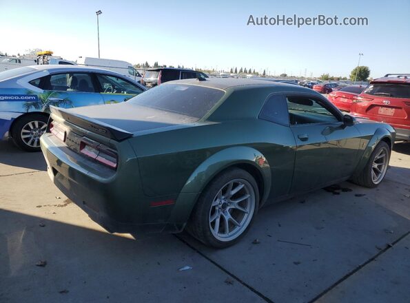 2C3CDZFJ9LH179603 2020 DODGE CHALLENGER Green Trasero derecho