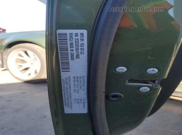 2C3CDZFJ9LH179603 2020 DODGE CHALLENGER Green Vista del compartimento del motor