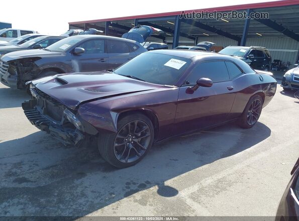 2C3CDZFJ9LH218318 2020 DODGE CHALLENGER Purple Передня ліва чверть