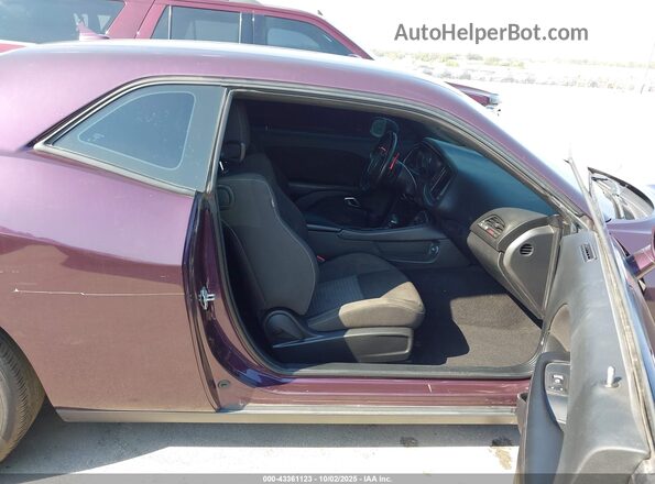 2C3CDZFJ9LH218318 2020 DODGE CHALLENGER Purple Вид салону спереду