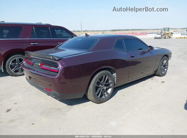 2C3CDZFJ9LH218318 2020 DODGE CHALLENGER Purple Задня права чверть