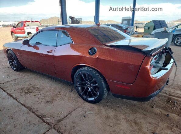 2C3CDZFJXLH165385 2020 DODGE CHALLENGER Оранжевый Задняя левая четверть