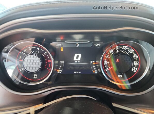 2C3CDZFJXLH165385 2020 DODGE CHALLENGER Оранжевый Вид щитка приборов