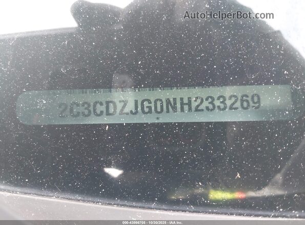 2C3CDZJG0NH233269 2022 DODGE CHALLENGER Black Շարժիչի բաժամունքի տեսք