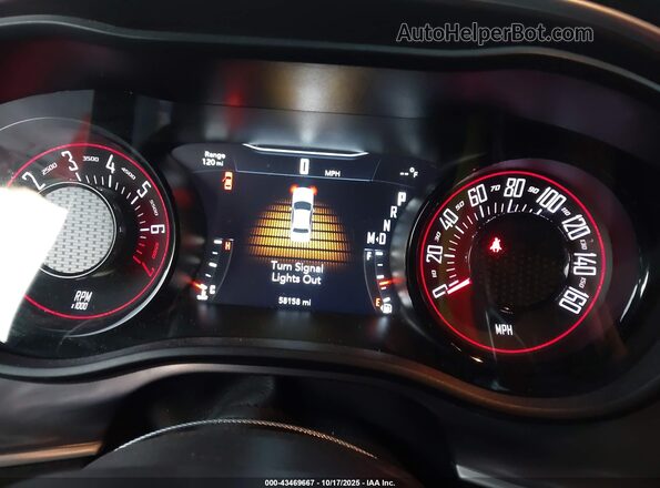 2C3CDZJG3MH586782 2021 DODGE CHALLENGER Gray Vista de los asientos traseros