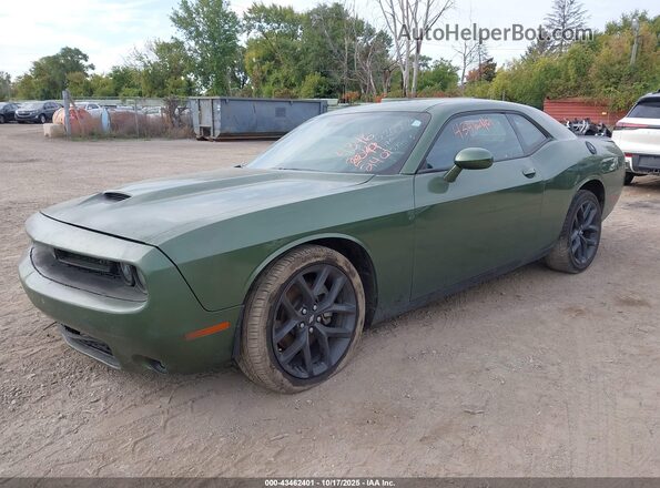 2C3CDZJG4NH251953 2022 DODGE CHALLENGER Green Vista tres cuartos delantera izquierda