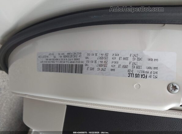2C4RC1BG7LR204898 2020 CHRYSLER PACIFICA Cream Вид підкапотного простору