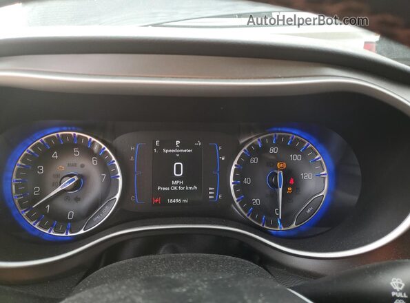 2C4RC1BG8LR210984 2020 CHRYSLER PACIFICA Black Вид щитка приладів
