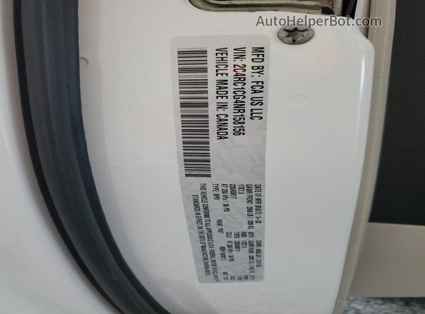 2C4RC1CG4NR158156 2022 CHRYSLER VOYAGER White 