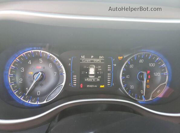 2C4RC1CG6RR176910 2024 CHRYSLER VOYAGER White Vista del cuadro de instrumentos