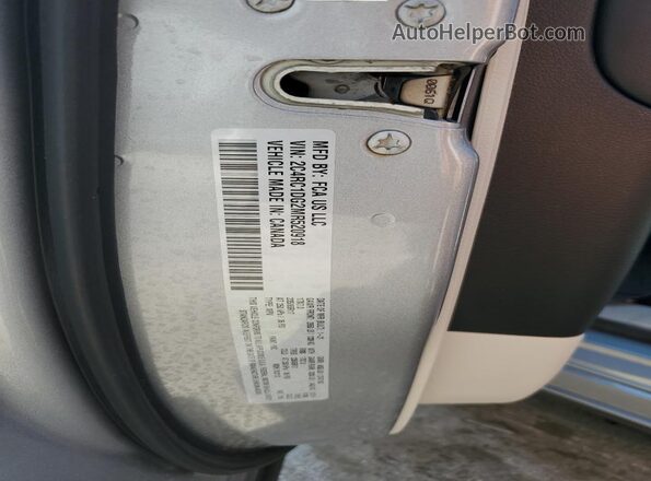 2C4RC1DG2MR520918 2021 CHRYSLER VOYAGER Silver VIN კოდის სტიკერის ხედი