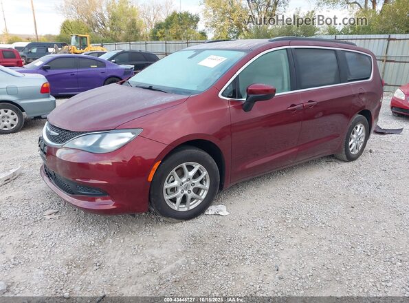 2C4RC1DG2MR538609 2021 CHRYSLER VOYAGER Maroon Առջևի ձախ երեք քառորդ տեսարան