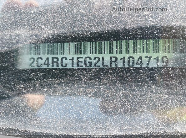 2C4RC1EG2LR104719 2020 CHRYSLER PACIFICA Red Widok komory silnika