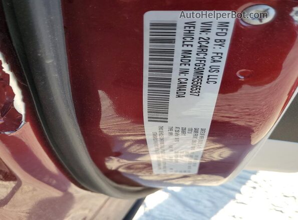 2C4RC1FG9MR556537 2021 CHRYSLER PACIFICA Burgundy Vista interior de 360 grados