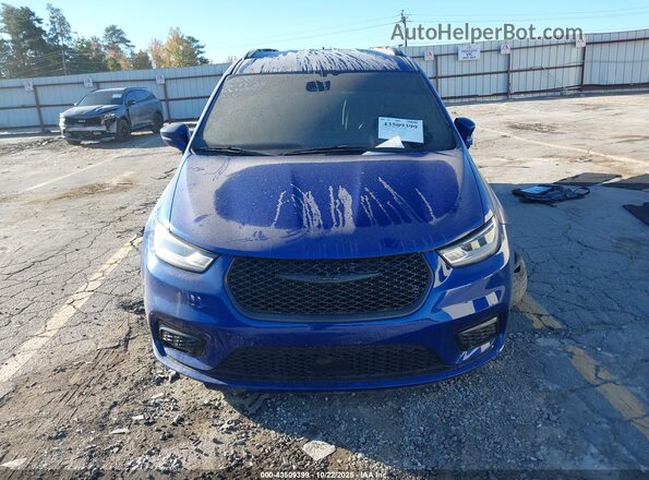 2C4RC3BG3MR569334 2021 CHRYSLER PACIFICA Blue Instrument cluster view