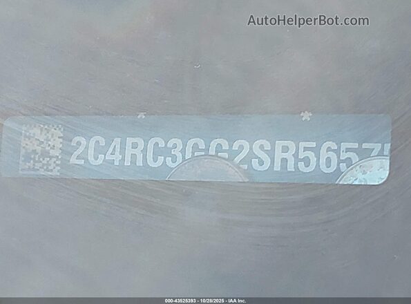 2C4RC3GG2SR565751 2025 CHRYSLER PACIFICA Серый Вид подкапотного пространства
