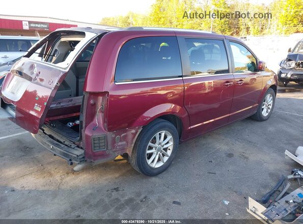 2C4RDGCG0JR264064 2018 DODGE GRAND CARAVAN Burgundy Tył prawy
