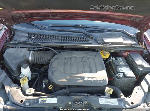 2C4RDGCG0JR264064 2018 DODGE GRAND CARAVAN Burgundy Widok z tyłu