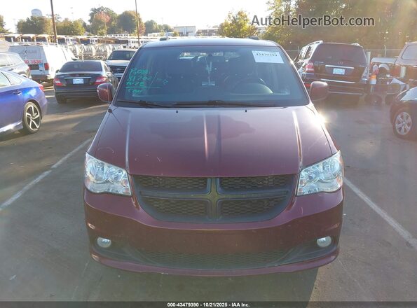 2C4RDGCG0JR264064 2018 DODGE GRAND CARAVAN Burgundy Widok wnętrza z tyłu