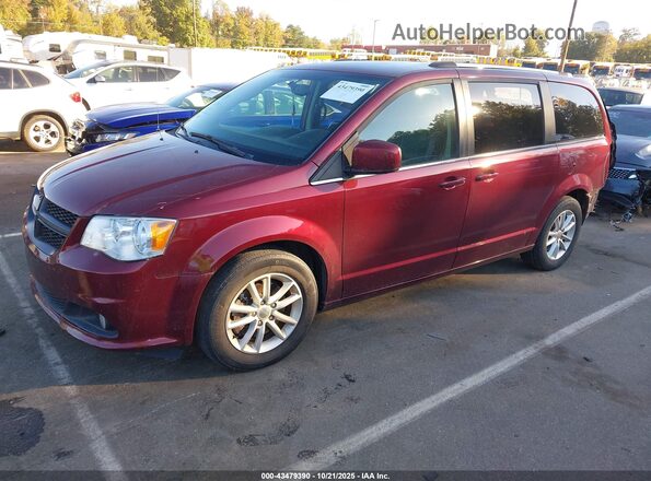 2C4RDGCG0JR264064 2018 DODGE GRAND CARAVAN Burgundy Przód lewy