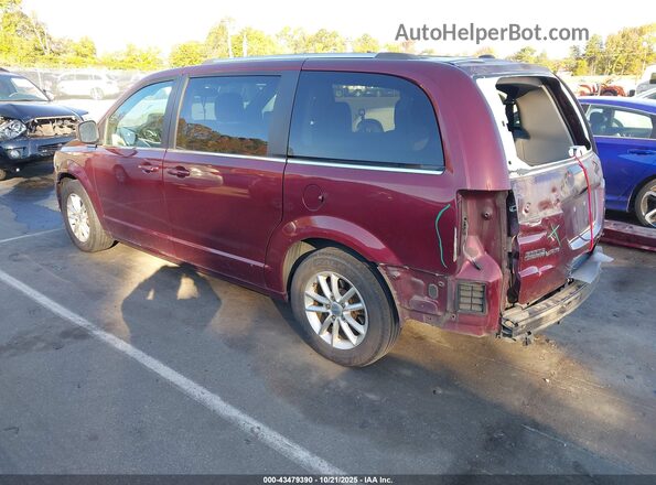 2C4RDGCG0JR264064 2018 DODGE GRAND CARAVAN Burgundy Tył lewy