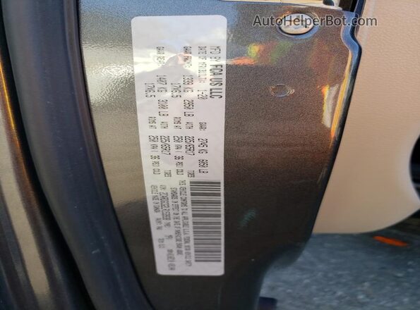 2C4RDGCG2LR153938 2020 DODGE GRAND Gray VIN sticker view