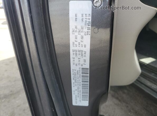 2C4RDGCG2LR206055 2020 DODGE GRAND Charcoal Widok naklejki z numerem VIN
