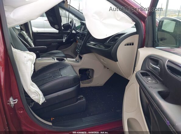 2C4RDGCG7LR206133 2020 DODGE GRAND CARAVAN Maroon წინა სალონის ხედი