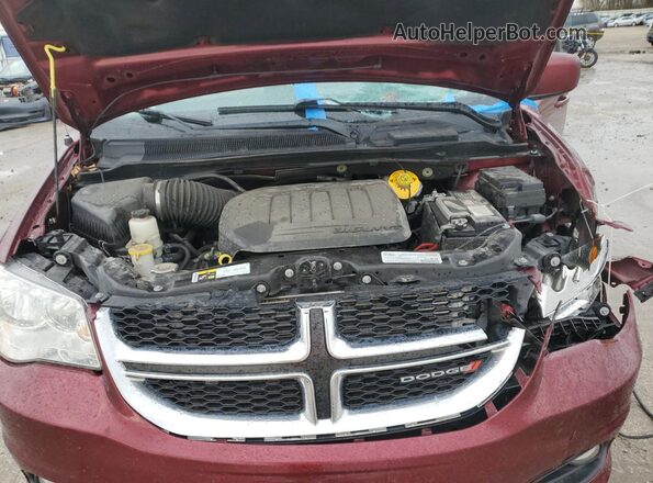 2C4RDGCG9LR161177 2020 DODGE GRAND Бордовый Вид задней части салона