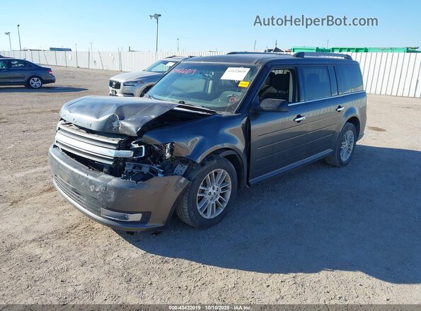 2FMGK5C84KBA38853 2019 FORD FLEX Gray Передня ліва чверть